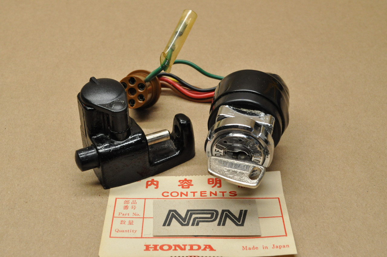 NOS Honda SL70 K1 XL70 K0-1976 Ignition Switch w/ Key & Lock Set 35010-137-670