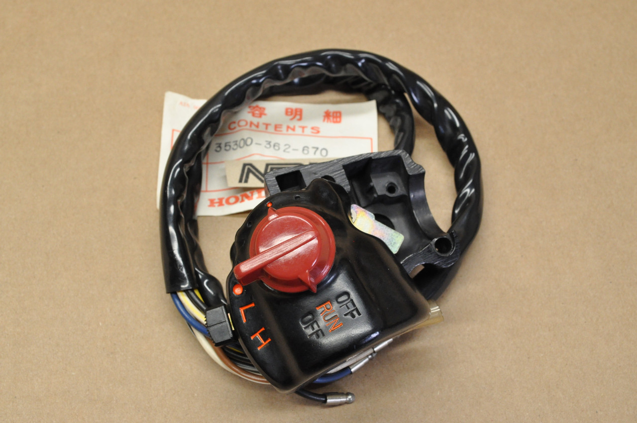 NOS Honda XL175 K0-K1 Kill Run Off Light Lo Hi Dimmer Switch 35300-362-670
