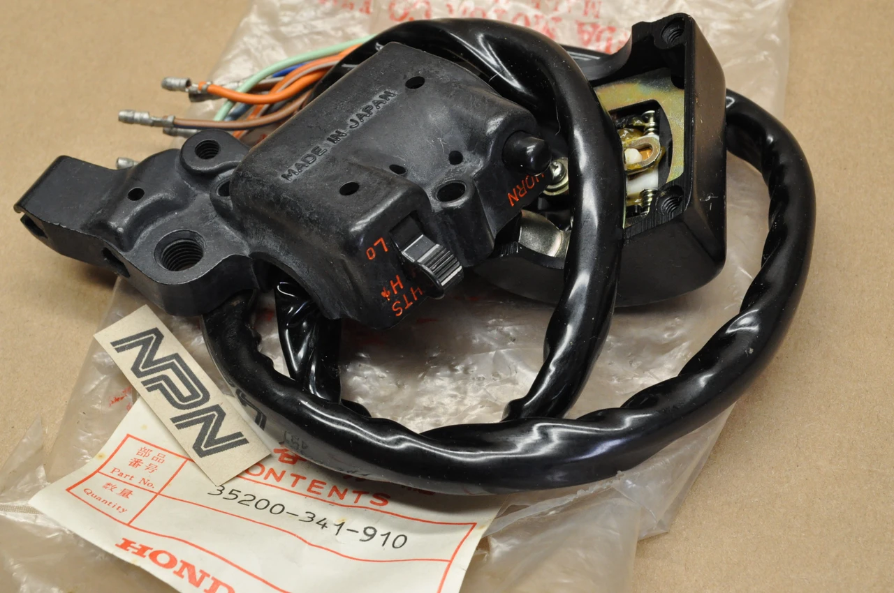 NOS Honda CB550 K CB750 K Horn Turn Signal Lights Dimmer Switch 35200-341-910