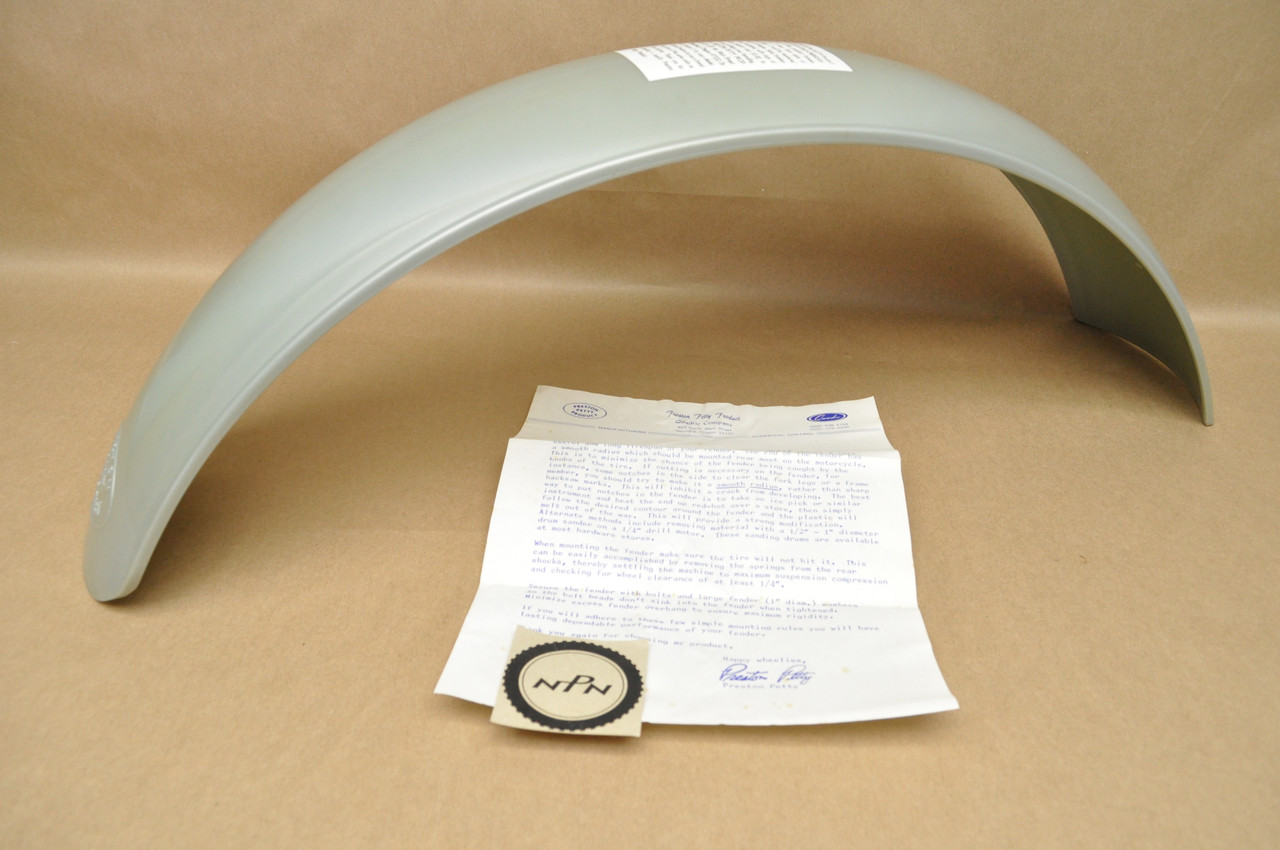 NOS Honda Preston Petty Motorcycle Rear Wheel Fender Splash Mud Guard