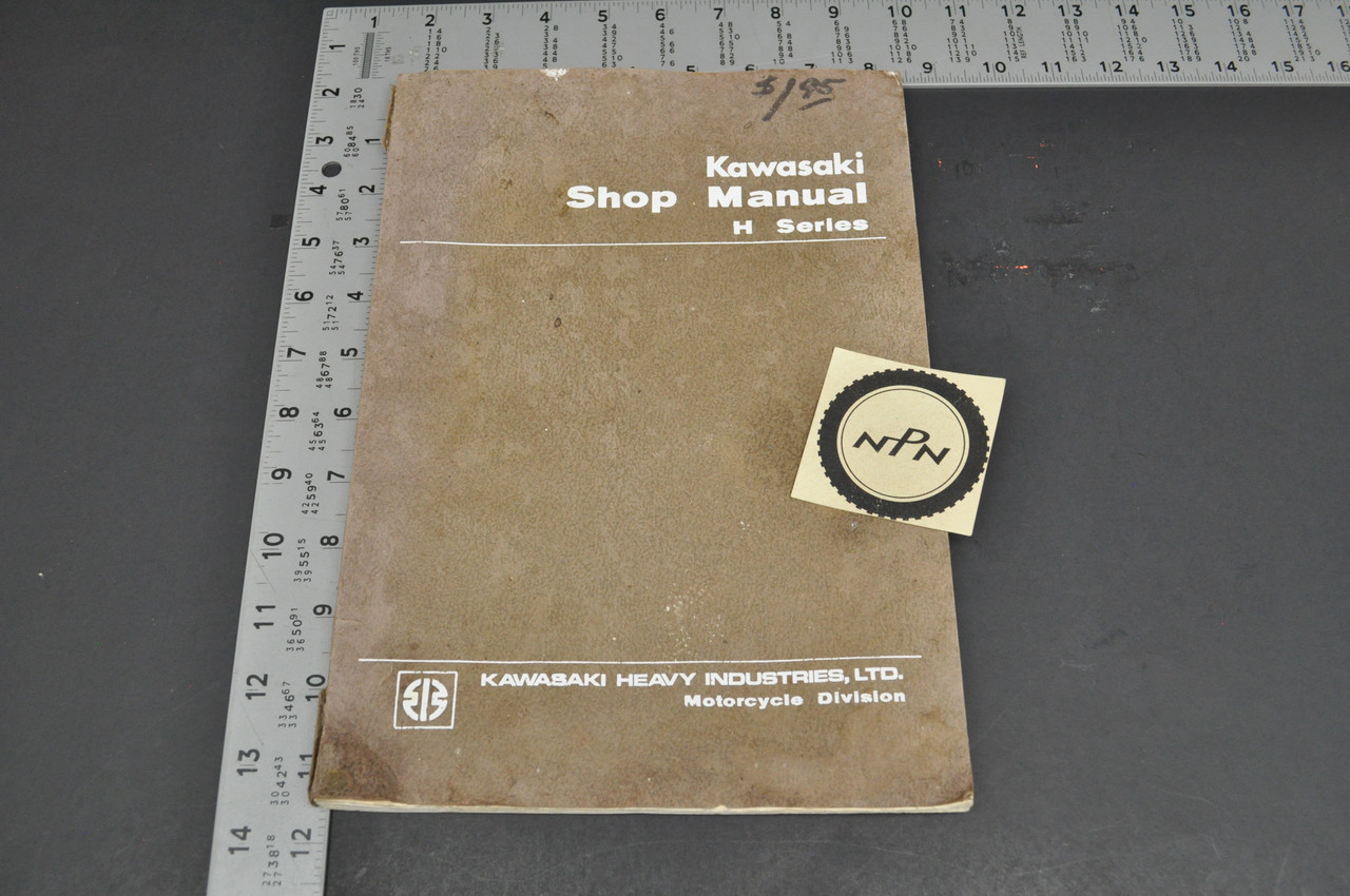 Vintage 1971 Kawasaki H1 H2 500 H Series Shop Service Manual OEM Motorcycle