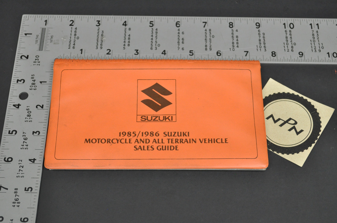 Vintage NOS 1985-86 Suzuki Motorcycle ATV Sales Guide OEM 99921-85000