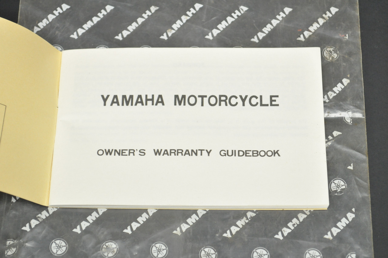 Vintage NOS 1973 Yamaha Motorcycle Owners Warranty Guide Book Manual 1st Ed OEM