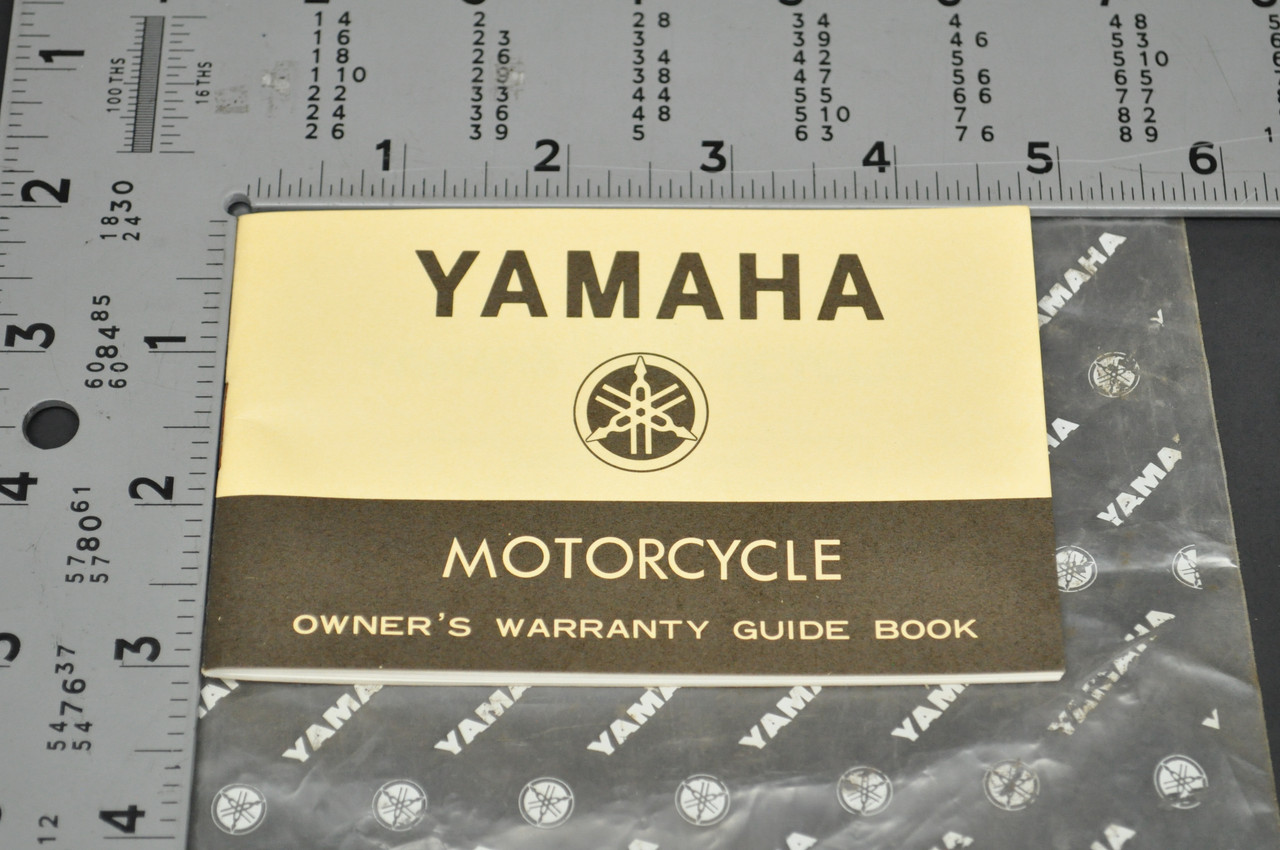 Vintage NOS 1973 Yamaha Motorcycle Owners Warranty Guide Book Manual 1st Ed OEM