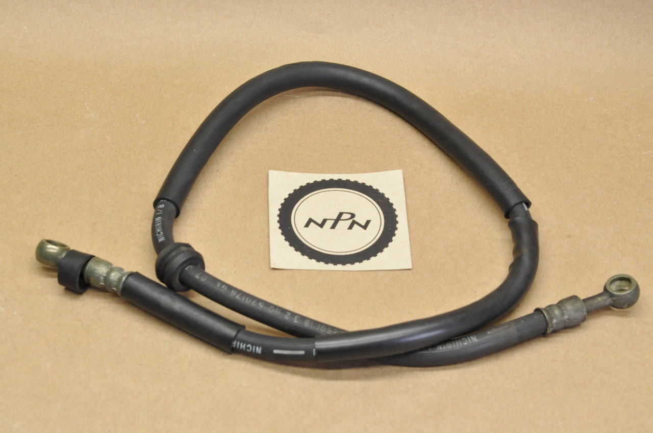 Vtg OEM Honda 1988-89 VTR250 Interceptor Front Brake Hose Line 45126-KV0-671