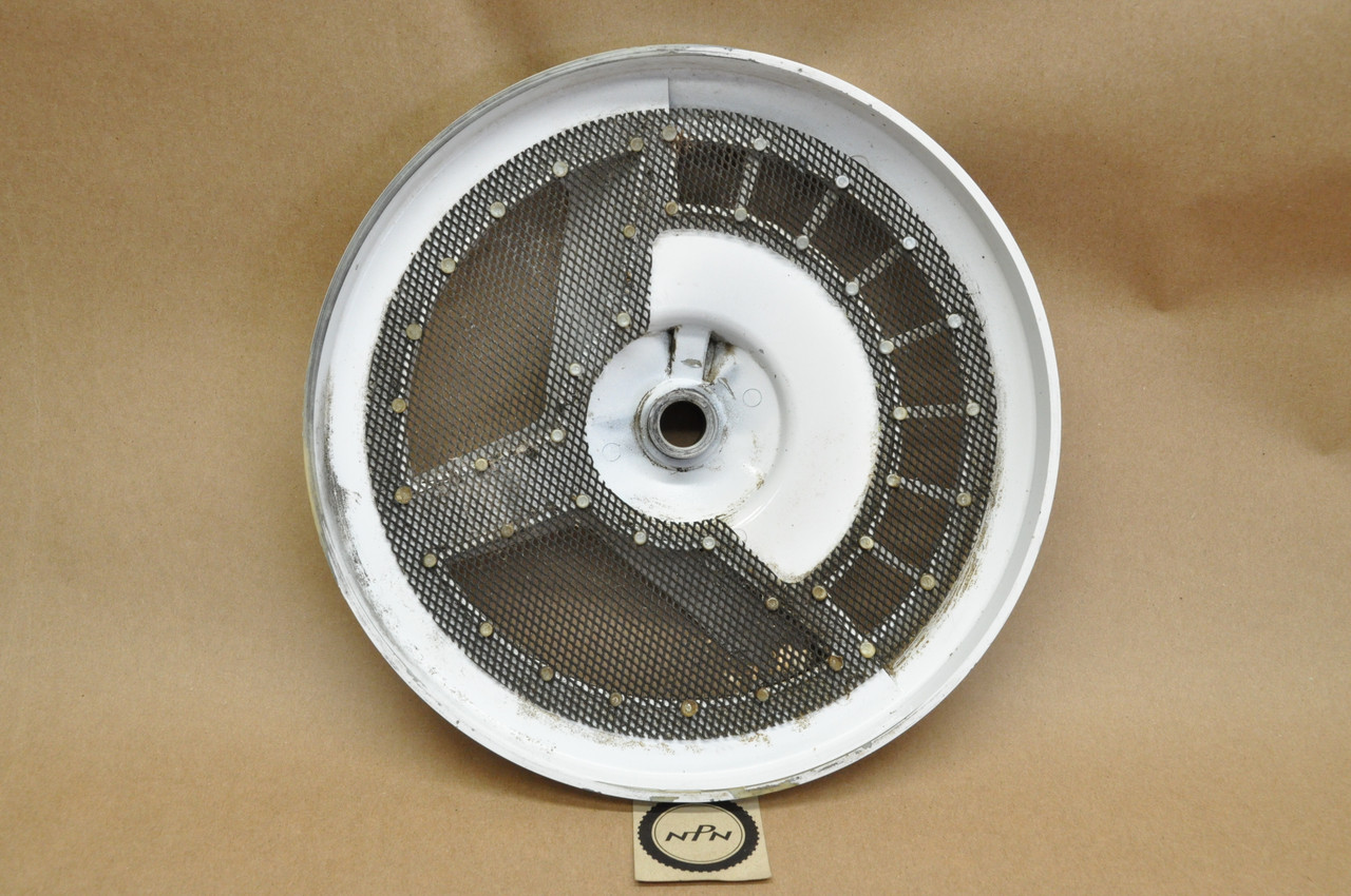 Vtg OEM Honda 1989 VTR250 White Front Wheel Brake Cover Panel 45210-KV0-670 ZB