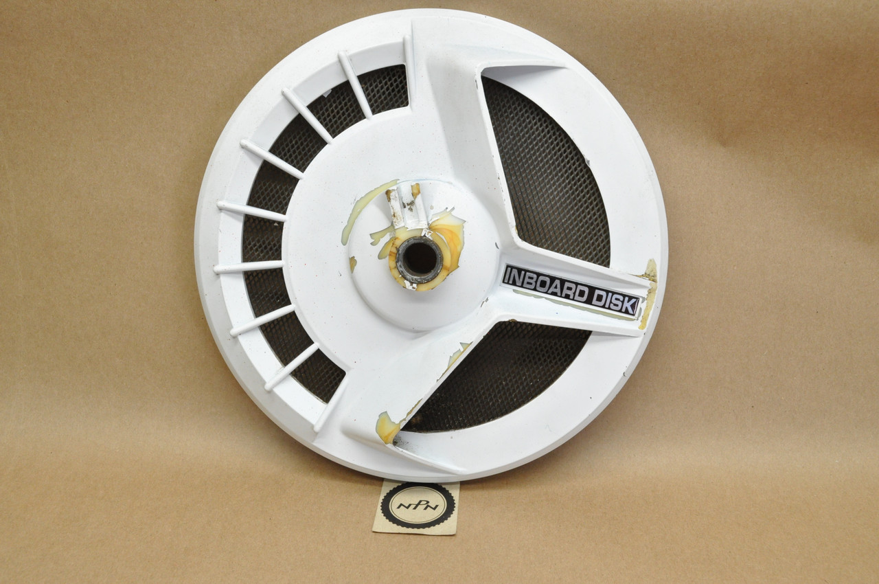 Vtg OEM Honda 1989 VTR250 White Front Wheel Brake Cover Panel 45210-KV0-670 ZB