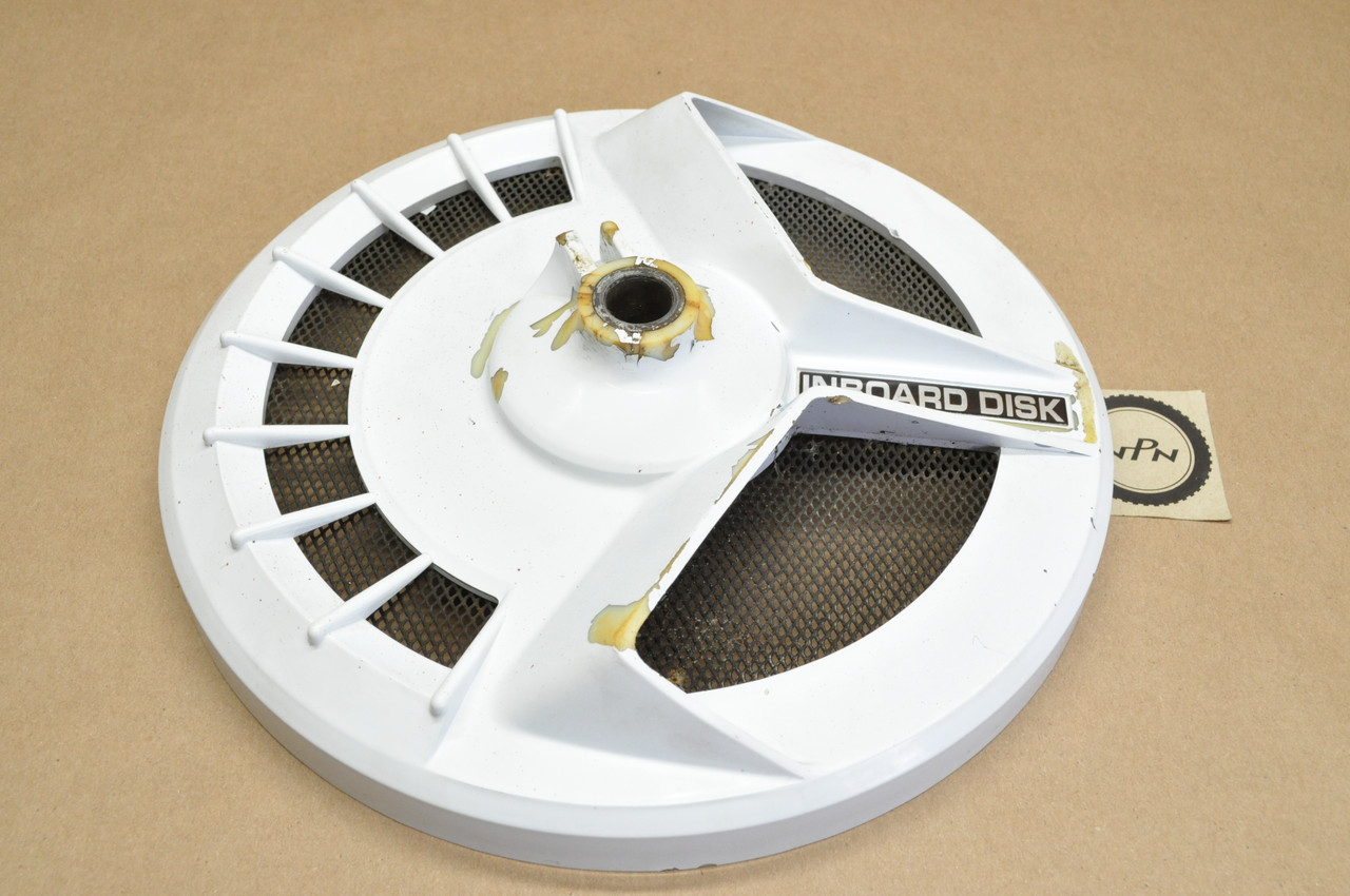 Vtg OEM Honda 1989 VTR250 White Front Wheel Brake Cover Panel 45210-KV0-670 ZB