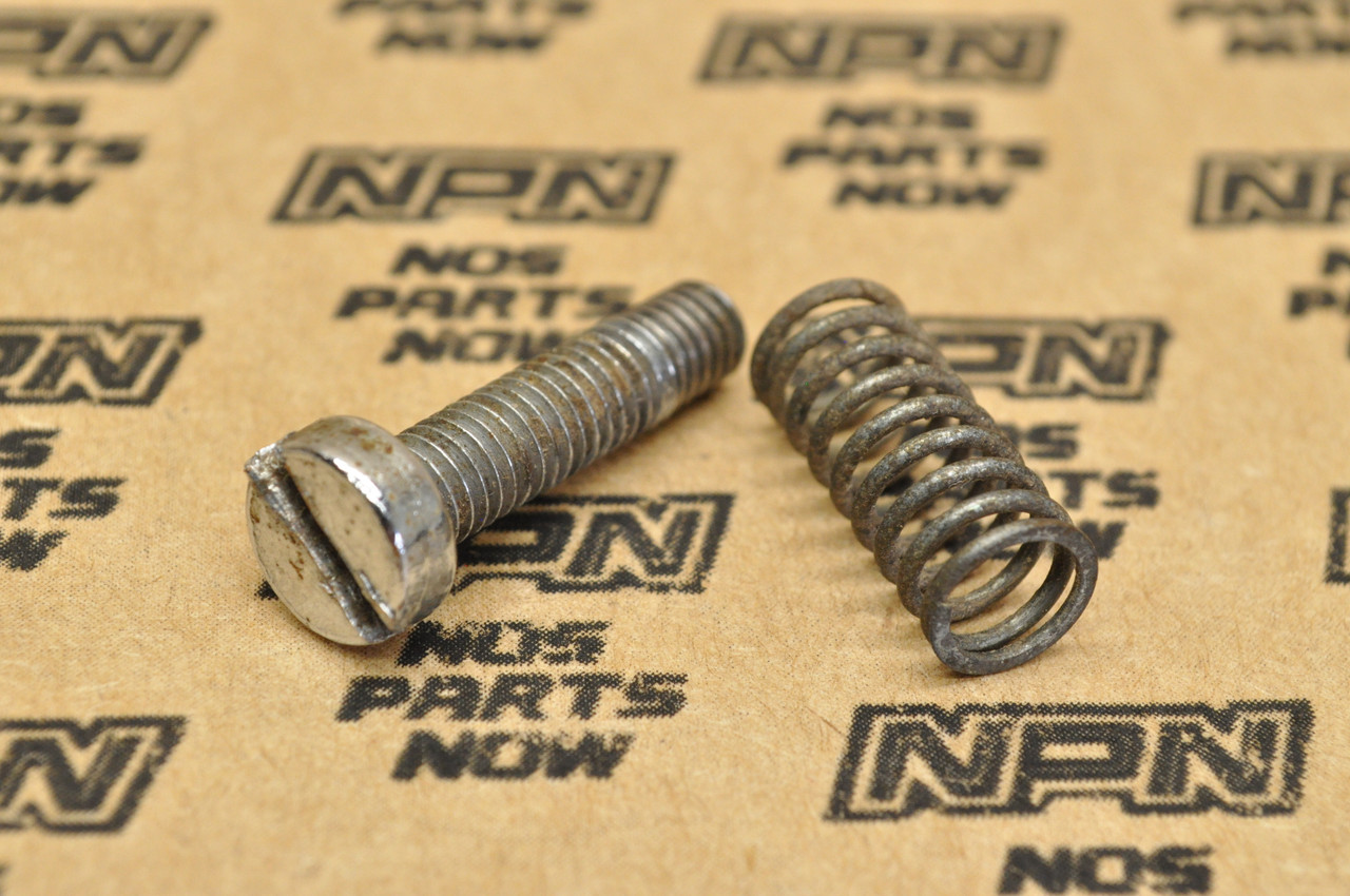 Vtg OEM Yamaha 1974-77 TY250 Brake Pedal Cylinder Screw & Spring 92301-06020