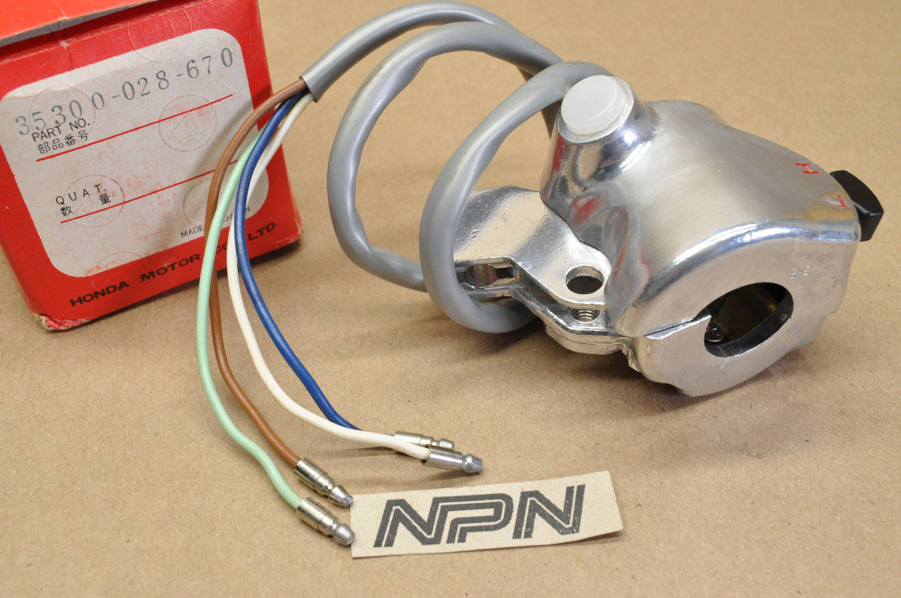 NOS Honda S90 Left Handlebar Horn Light Lo Hi Dimmer Switch 35300-028-670