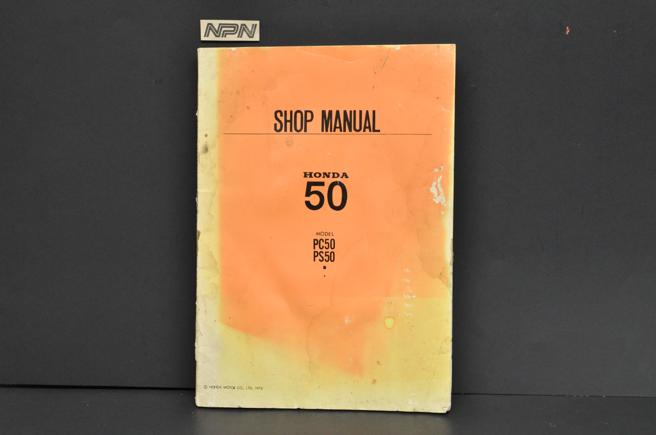 Vintage 1973 Honda PC50 PS50 Moped Shop Manual Book Diagram READ