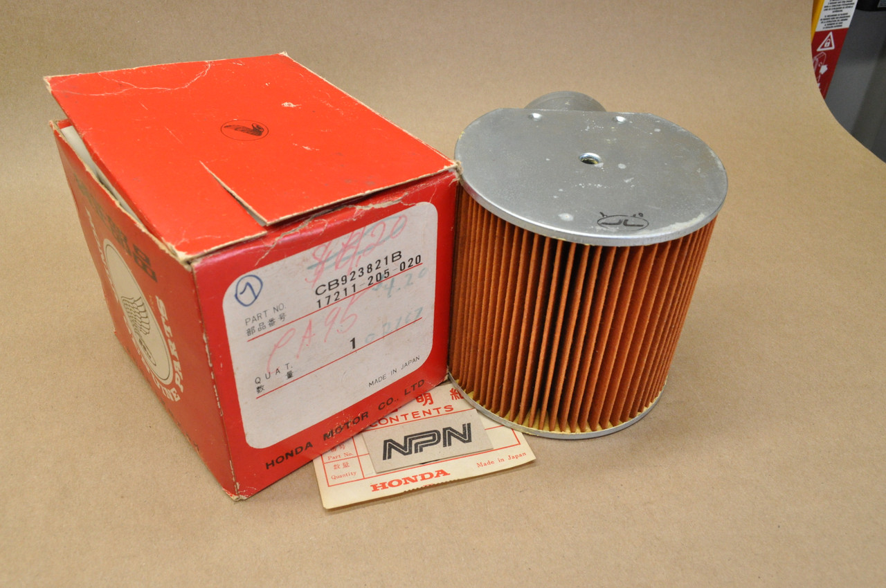 NOS Honda CA95 CB92 Air Filter Cleaner Element 17211-205-020