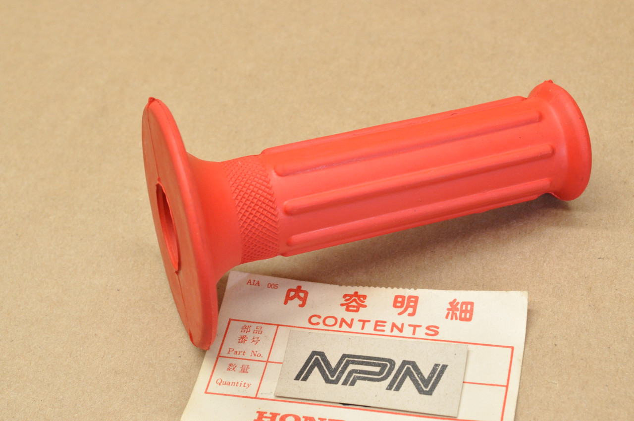 NOS Honda 1977-78 CR125 M 1978 XR75 Red Left Handlebar Grip 53166-400-770 ZA