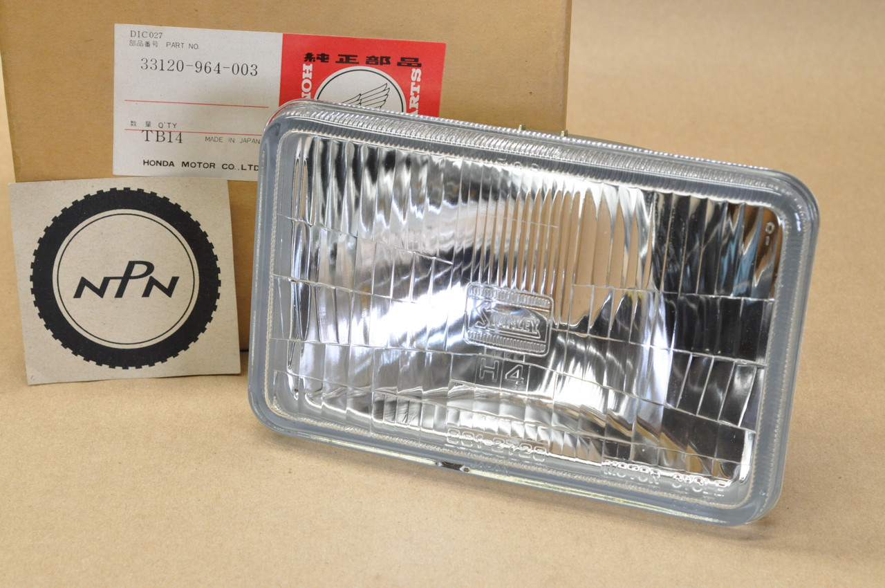 NOS Honda 1983-84 ATC250 R Stanley Head Light Lamp Lens 12V 60/60W 33120-964-003