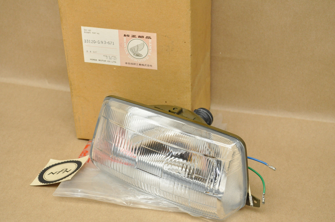 NOS Honda 1985 NH80 Aero Stanley Sealed Head Light Lamp 12V 25/25W 33120-GN3-671