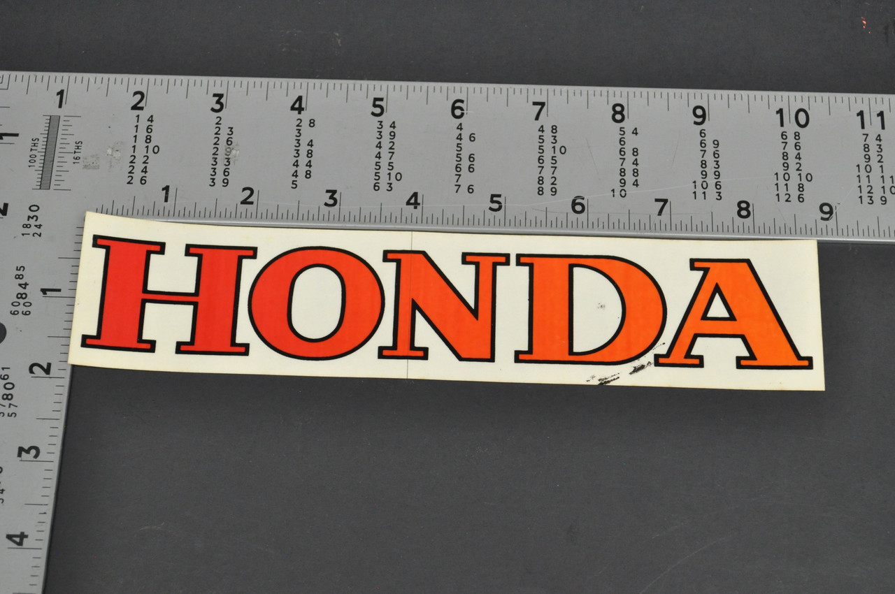 Vintage NOS Honda Motorcycle Decal Period Aftermarket Sticker 8.5"