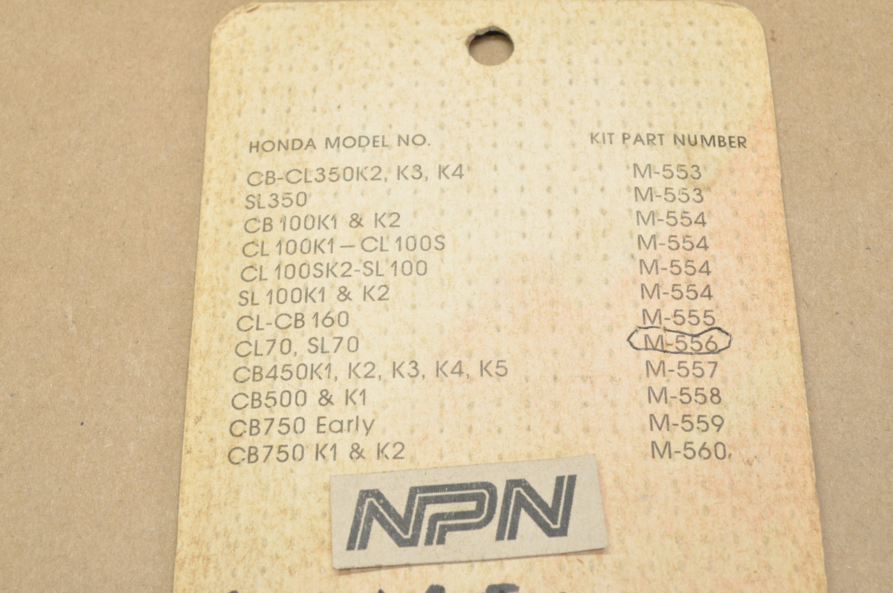 NOS Honda CL70 SL70 Dorcy Carburetor Carb Gasket O-Ring Spring Rebuild Kit M-556