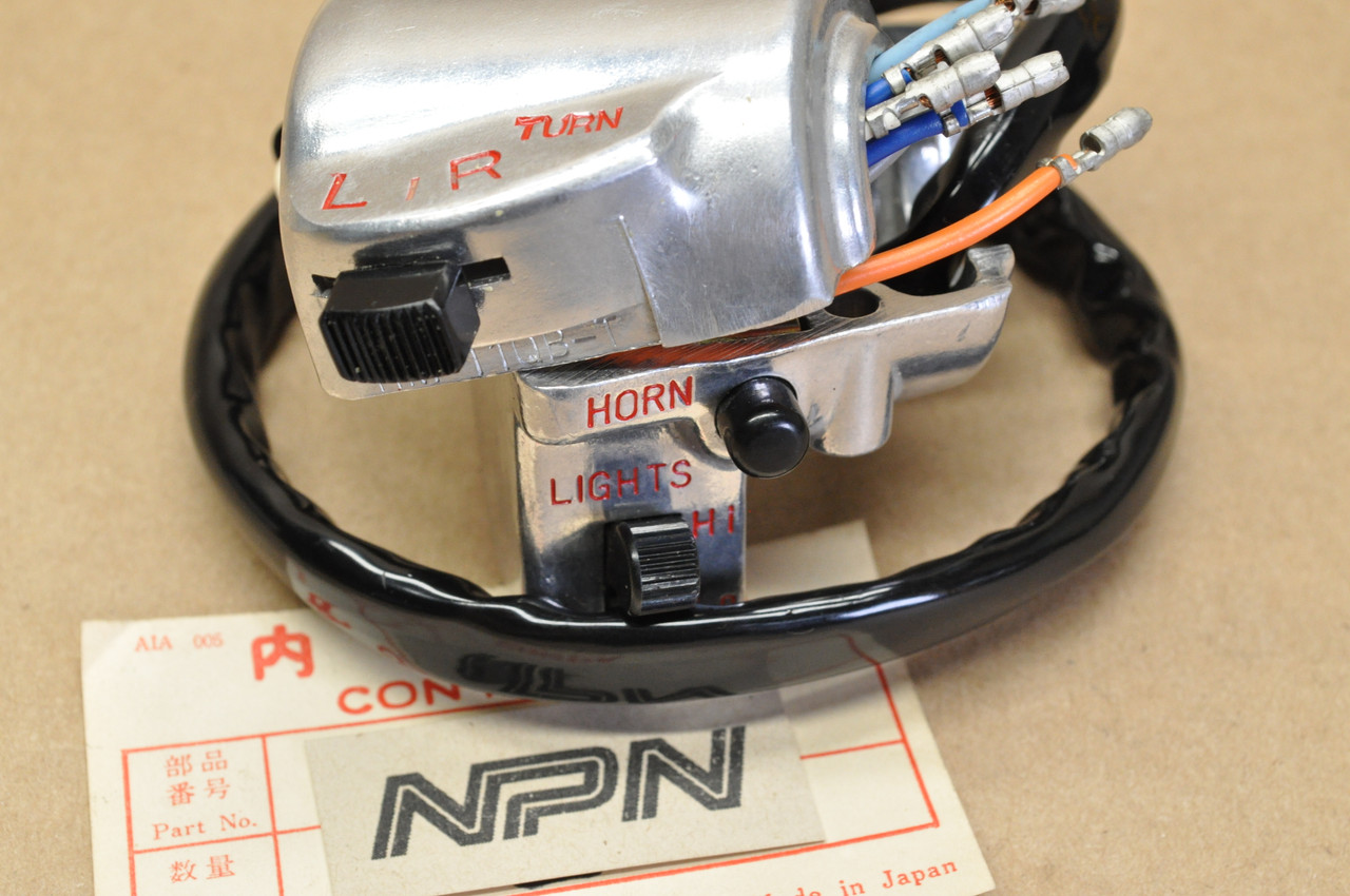 NOS Honda 1977 XL75 Left Turn Signal Horn Lights Hi Lo Switch 35200-149-003