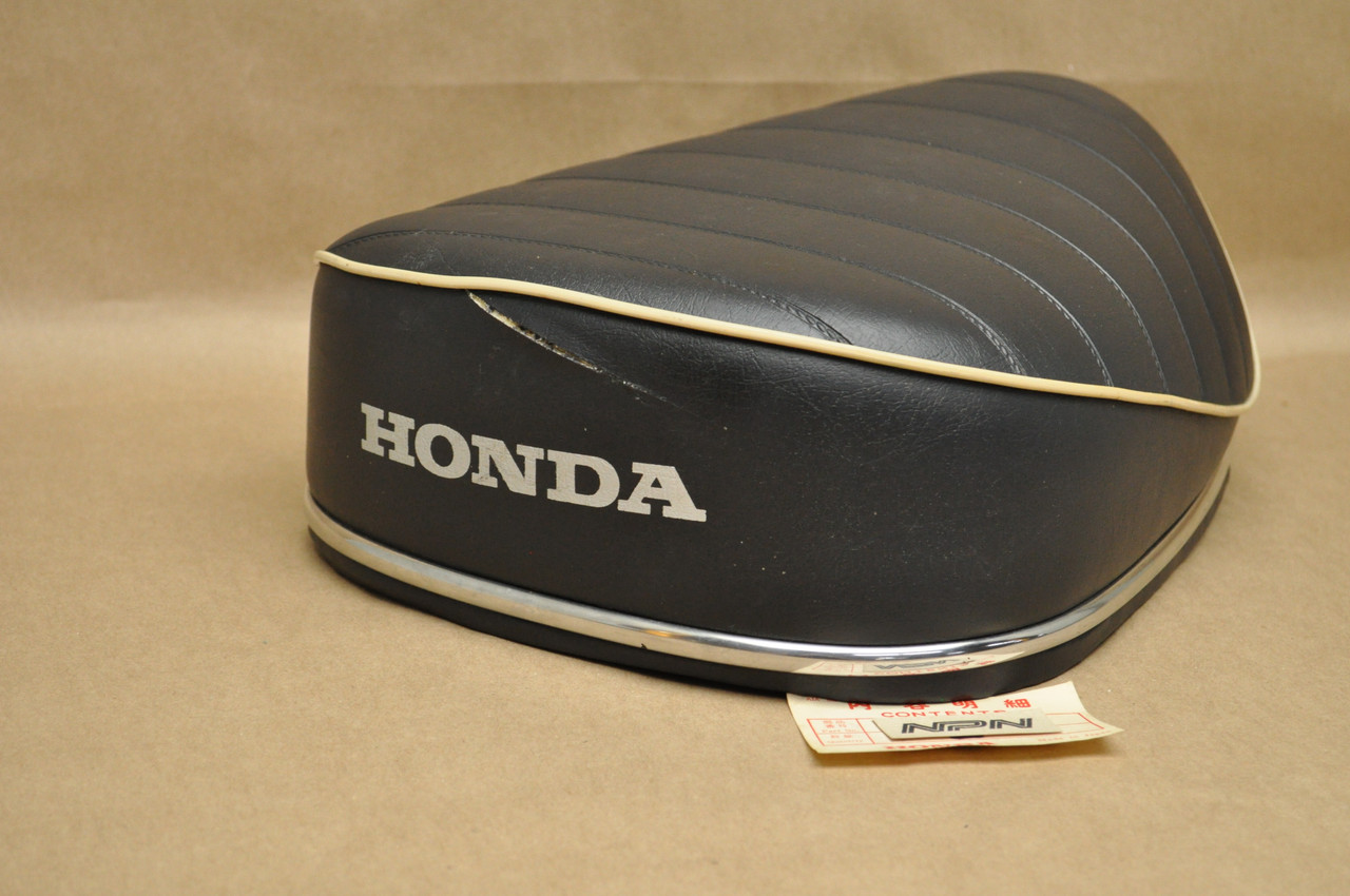 NOS Honda CT90 K1-K3 Black Seat Cushion & Pan Assembly 77200-076-000 A