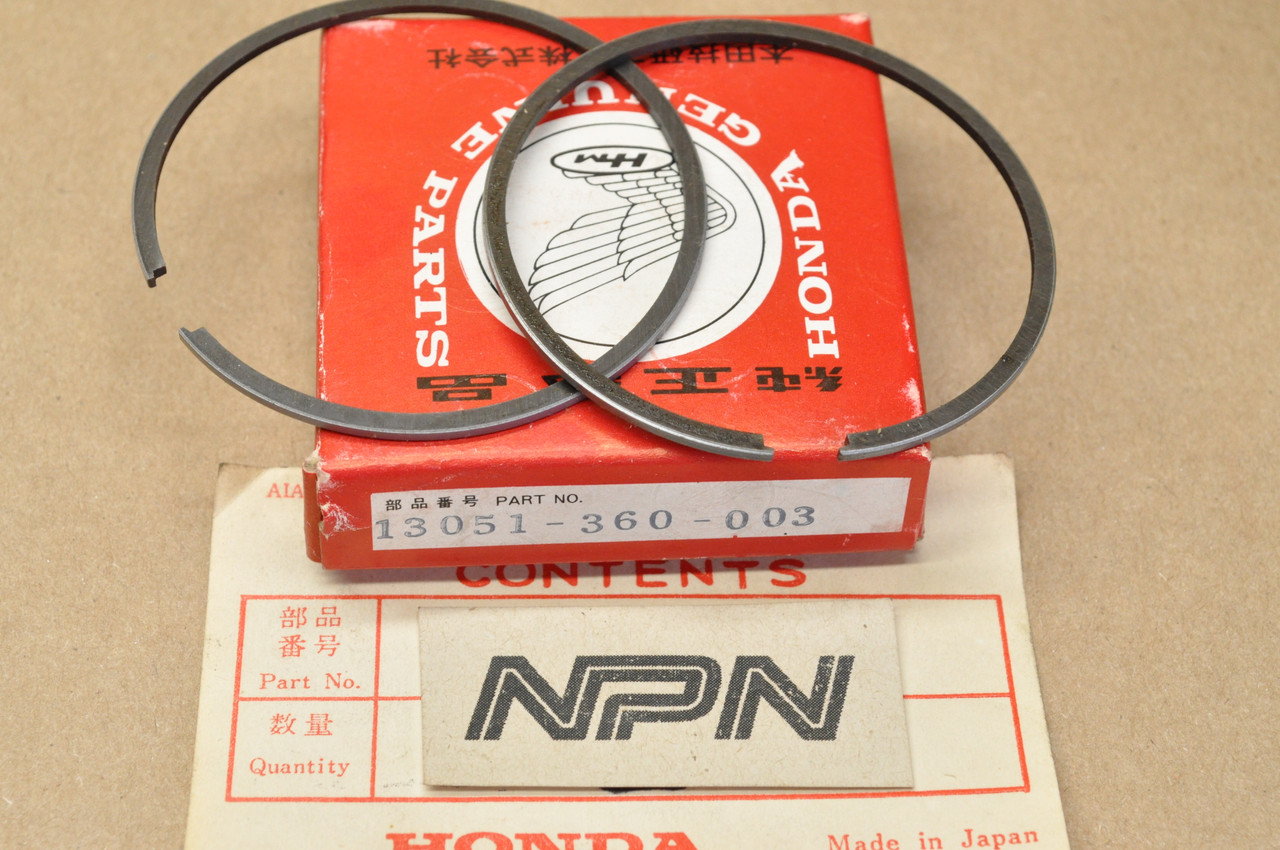 NOS Honda CR125 Standard Size Piston Ring Set 13051-360-003