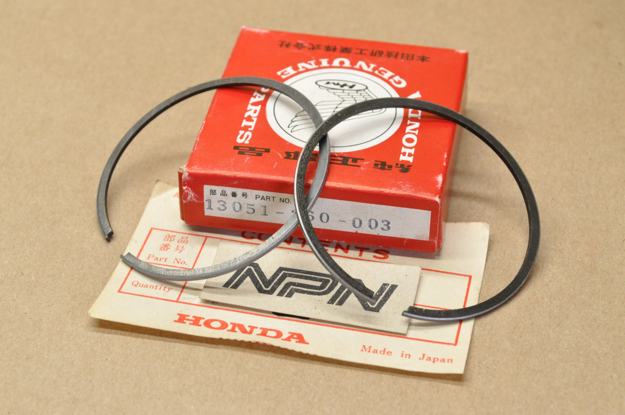 NOS Honda CR125 Standard Size Piston Ring Set 13051-360-003
