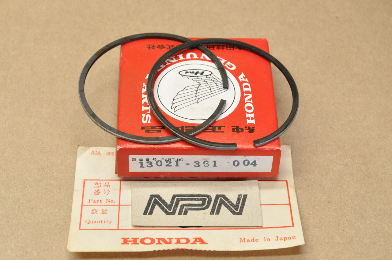 NOS Honda  MT125 .25 Oversize Piston Ring Set for 1 Piston 13021-361-004