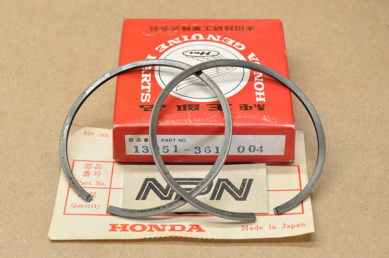 NOS Honda  MT125 1.00 Oversize Piston Ring Set 13051-361-004