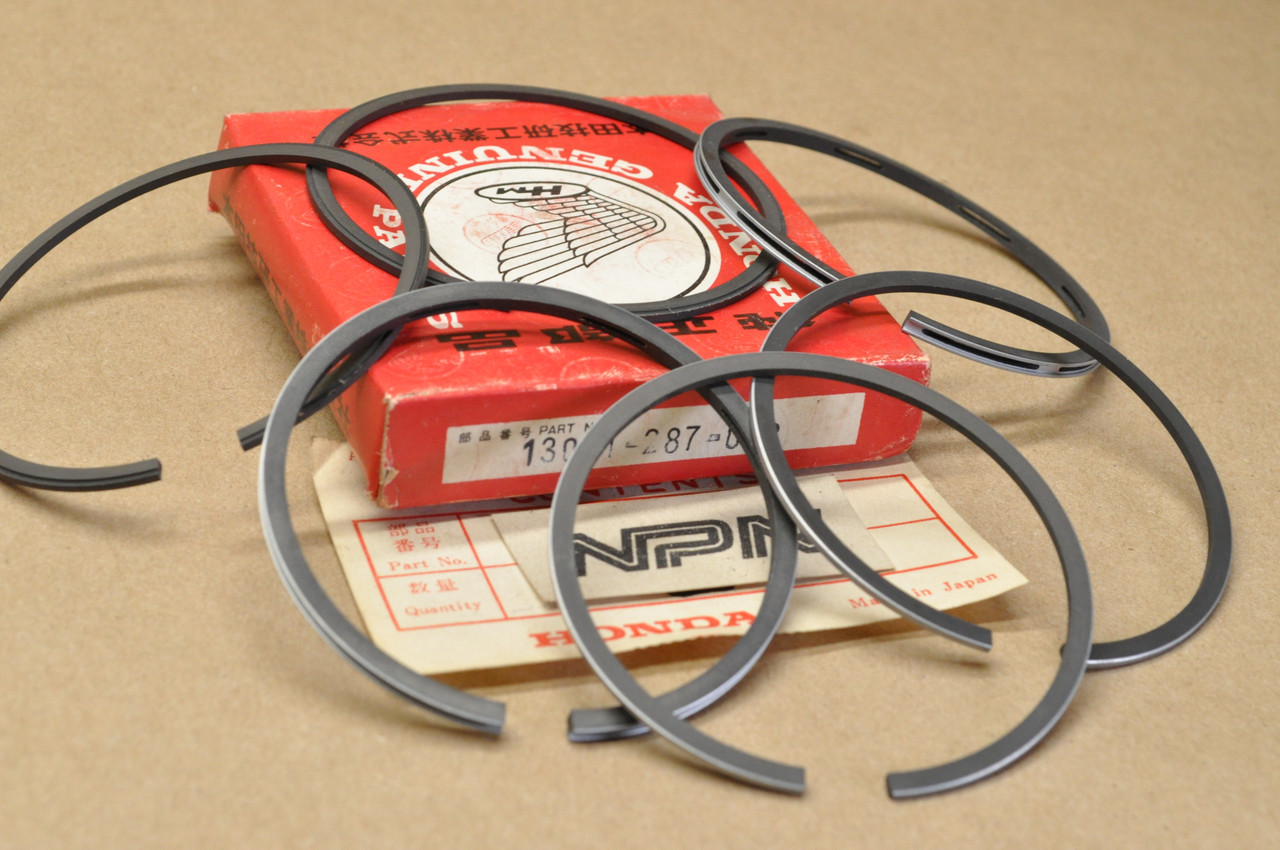 NOS Honda  CB350 CB350G CL350 SL350 XL175 .50 Oversize Piston Rings For 2 Pistons = 6 Rings  13031-287-013