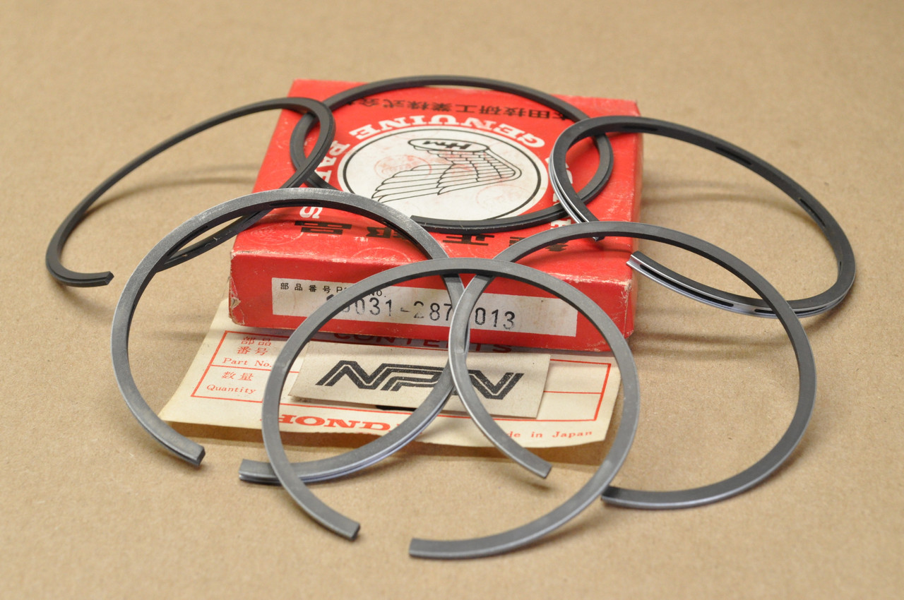 NOS Honda  CB350 CB350G CL350 SL350 XL175 .50 Oversize Piston Rings For 2 Pistons = 6 Rings  13031-287-013