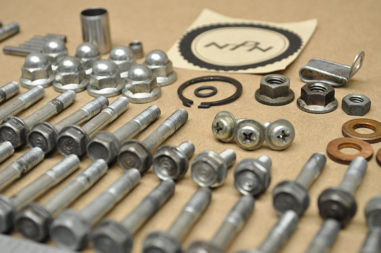 VTG OEM Honda CB350 F Engine Motor Screw Bolt Washer Nut Cap Clip Hardware Lot