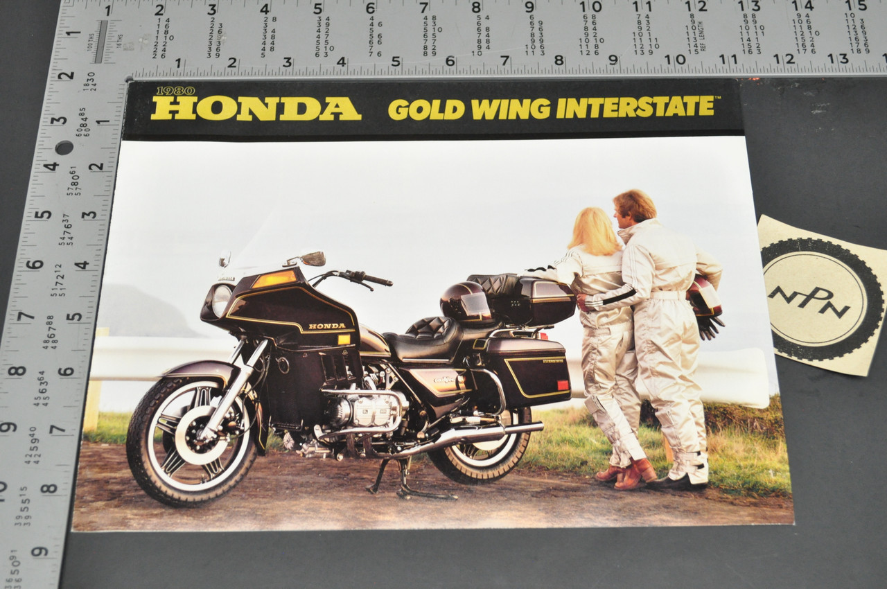 Vintage NOS Honda 1980 GL1100 I Gold Wing Interstate Motorcycle Brochure