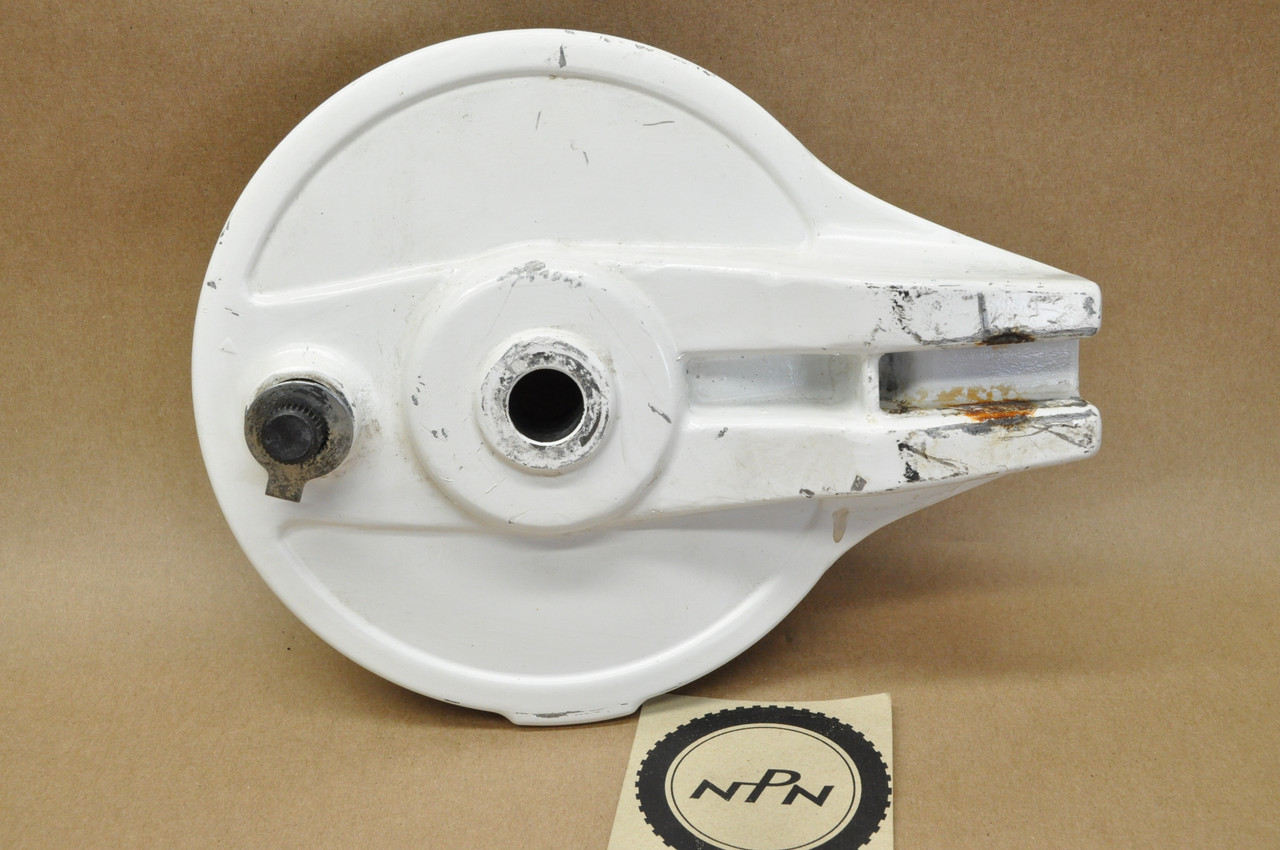 VTG OEM Honda 89-90 VTR250 White Rear Brake Panel Drum & Shoes 43110-KV0-000 ZD