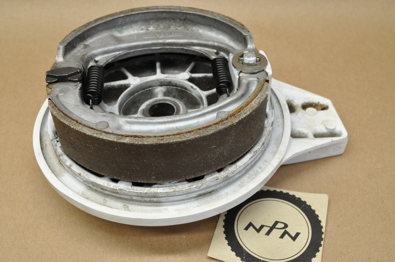 VTG OEM Honda 89-90 VTR250 White Rear Brake Panel Drum & Shoes 43110-KV0-000 ZD