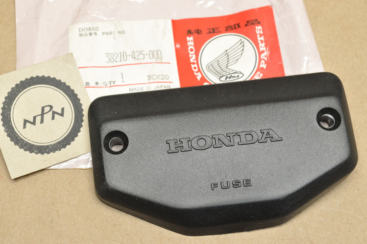 NOS Honda CB650 CB750 CB900 F GL500 GL650 Silver Wing Fuse Plate Cover 38210-425-000