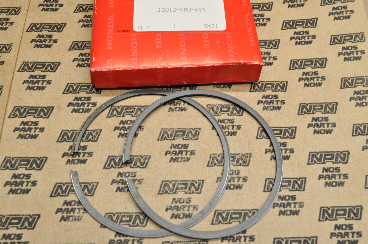 NOS Honda 1985 FL350 R Odyssey .25 Oversize Piston Ring Set 13012-VM0-681