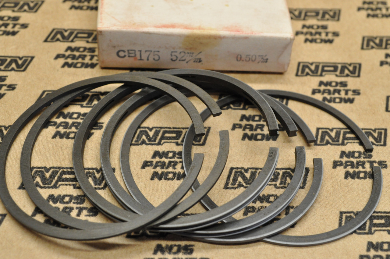 NOS Honda CA175 CB175 CL175 SL175 SCM .50 Oversize Piston Ring Set 13031-302-004