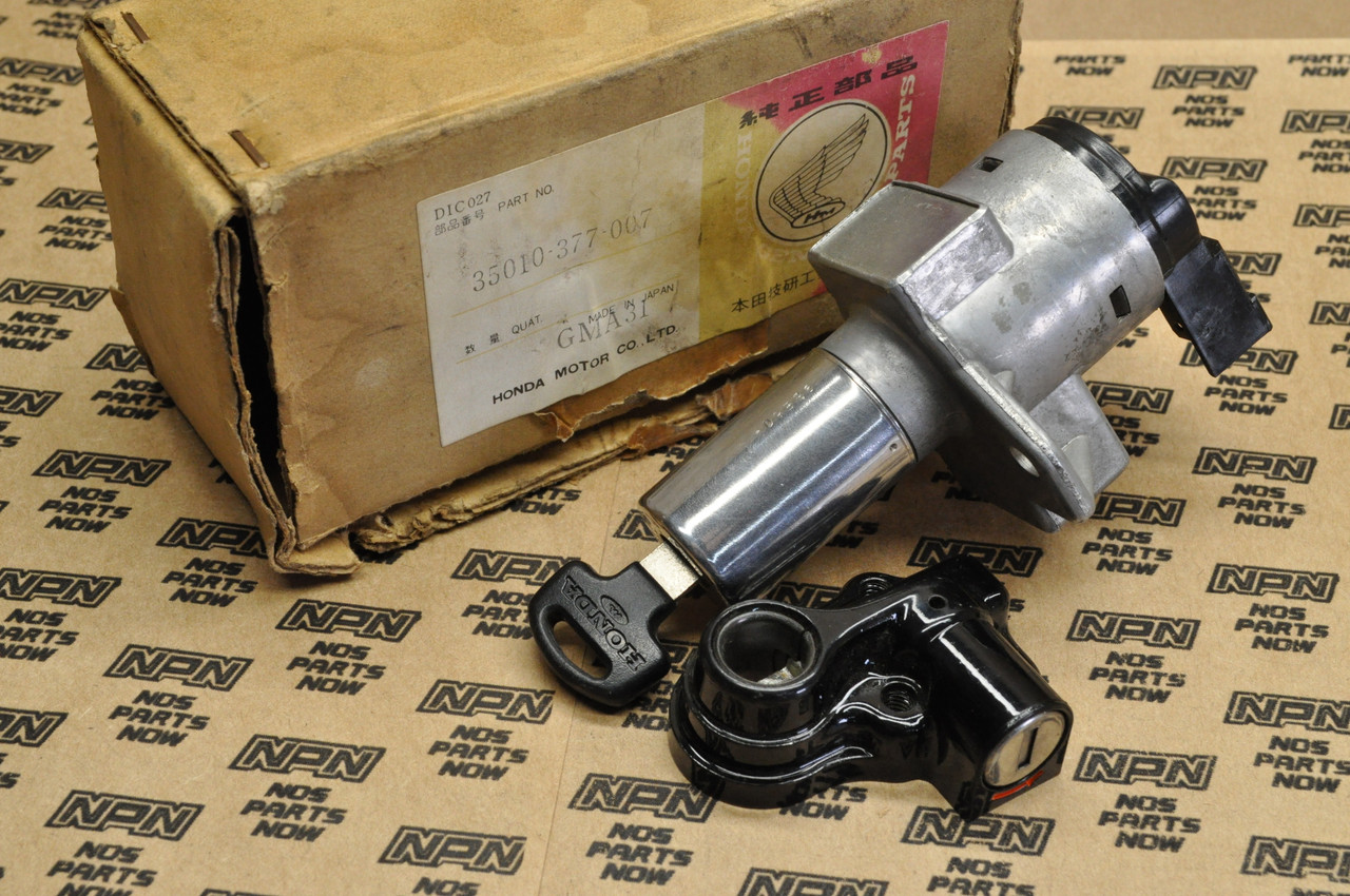 NOS Honda CB400 CB550 CB750 GL1000 Ignition Switch & Seat Lock 35010-377-007