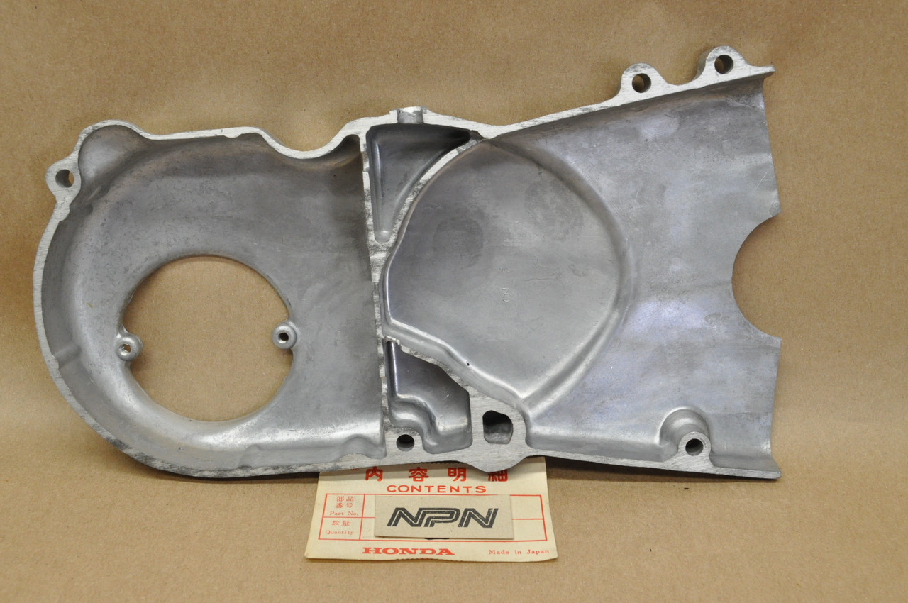 NOS Honda C100 CA100 C105 Left Stator Chain Sprocket Side Cover 11341-001-060