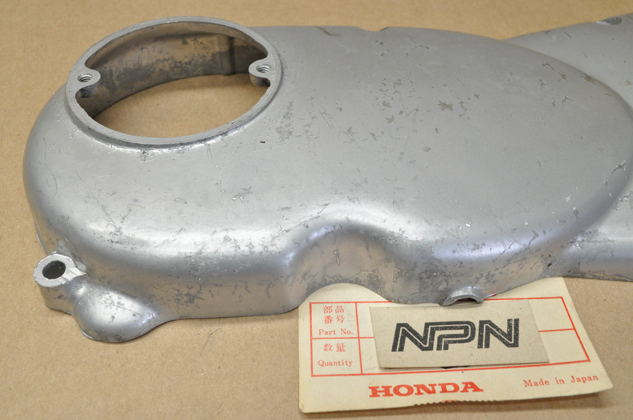 NOS Honda C100 CA100 C105 Left Stator Chain Sprocket Side Cover 11341-001-060
