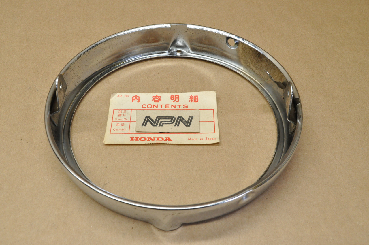 NOS Honda CL350 CB175 K3 CB350 CL175 Chrome Head Light Bezel Ring 33101-286-670