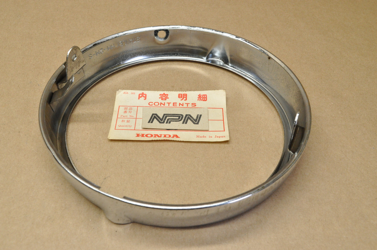 NOS Honda CL350 CB175 K3 CB350 CL175 Chrome Head Light Bezel Ring 33101-286-670
