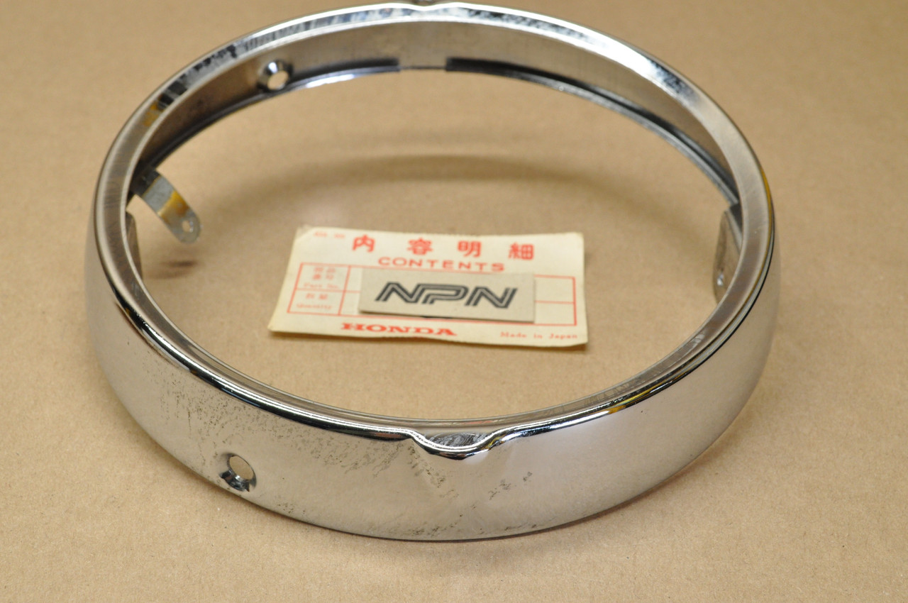 NOS Honda CL350 CB175 K3 CB350 CL175 Chrome Head Light Bezel Ring 33101-286-670