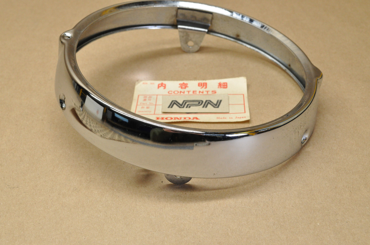 NOS Honda CL350 CB175 K3 CB350 CL175 Chrome Head Light Bezel Ring 33101-286-670