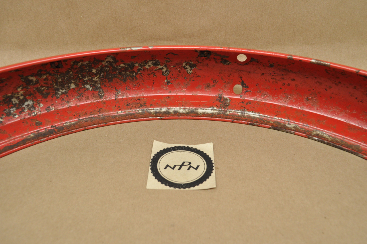 VTG OEM Honda 1978-79 PA50 I Moped Red Rear Fender Mud Guard 80100-148-631 C