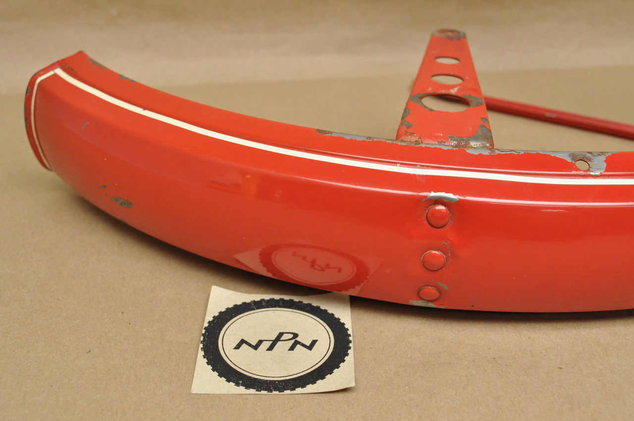 VTG OEM Honda 1978-79 PA50 I Moped Red Front Fender Mud Guard 61100-148-611 C