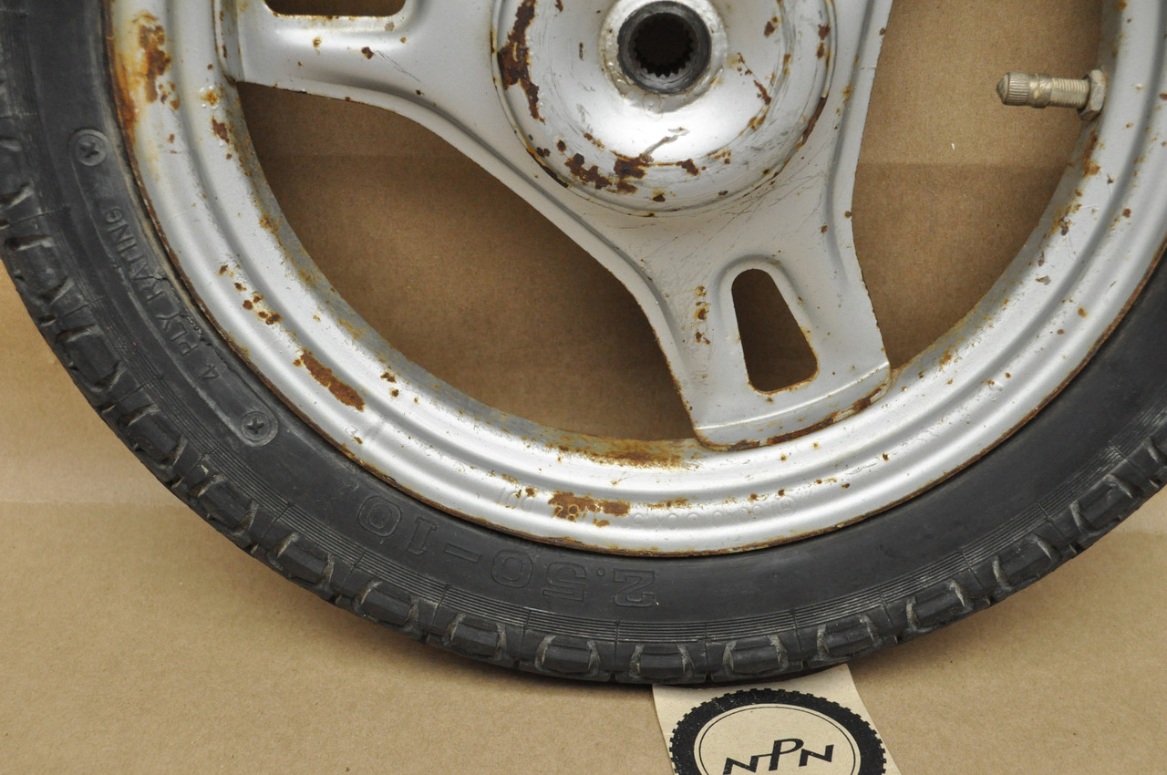 VTG OEM Honda 1984-85 NQ50 Spree 10" Rear Wheel & Rim 10x1.50 42650-GK8-000 ZA
