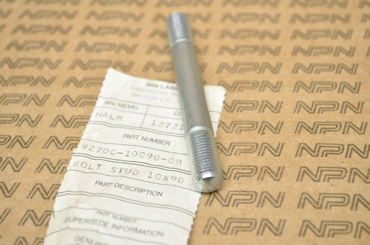 NOS Honda CX500 CX650 GL500 GL650 Silver Wing Cylinder Stud Bolt 92700-10090-0B