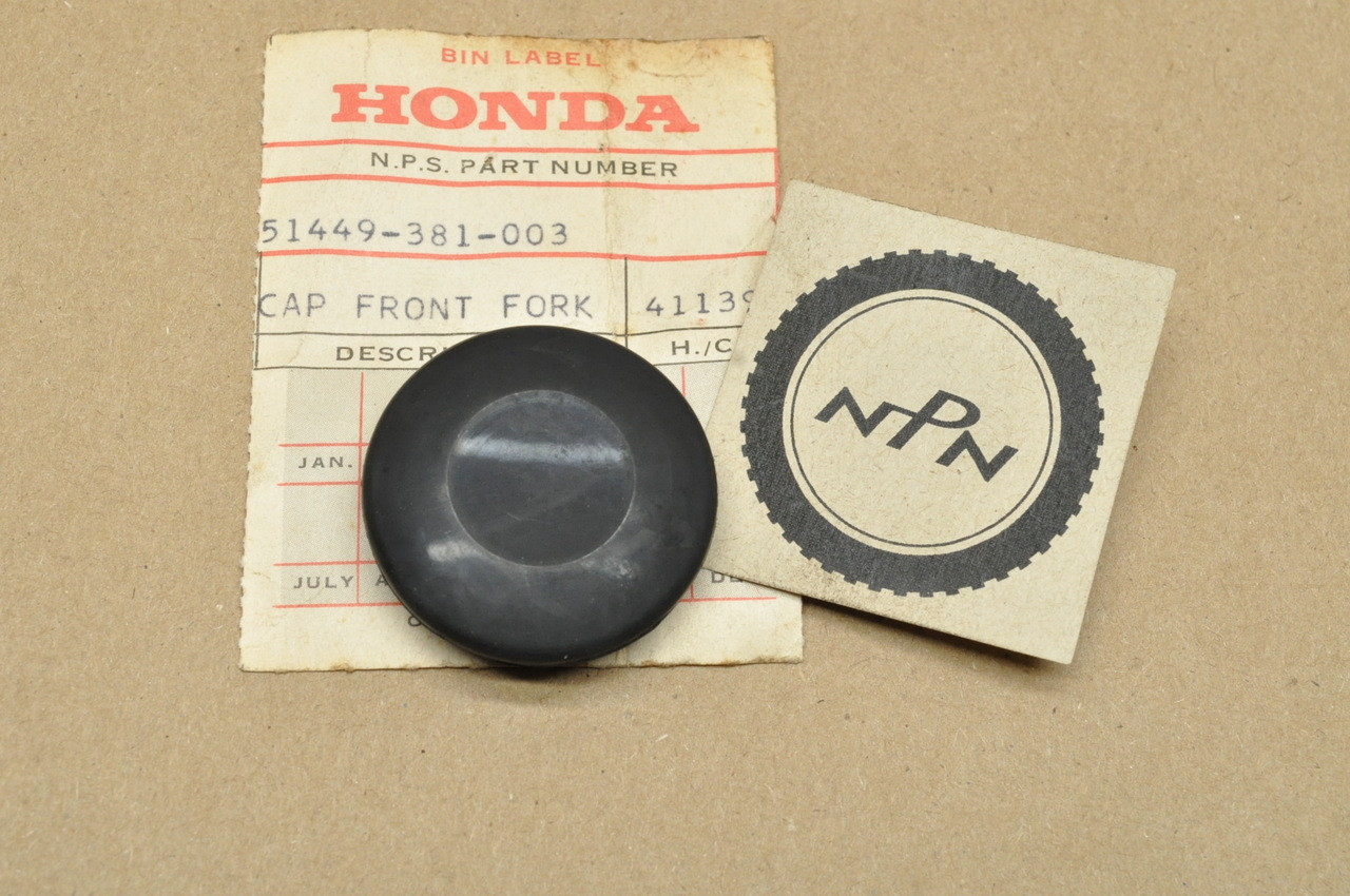 NOS Honda CR125 M CR250 M MR250 Elsinore Fork Tube Pipe Cap 51449-381-003