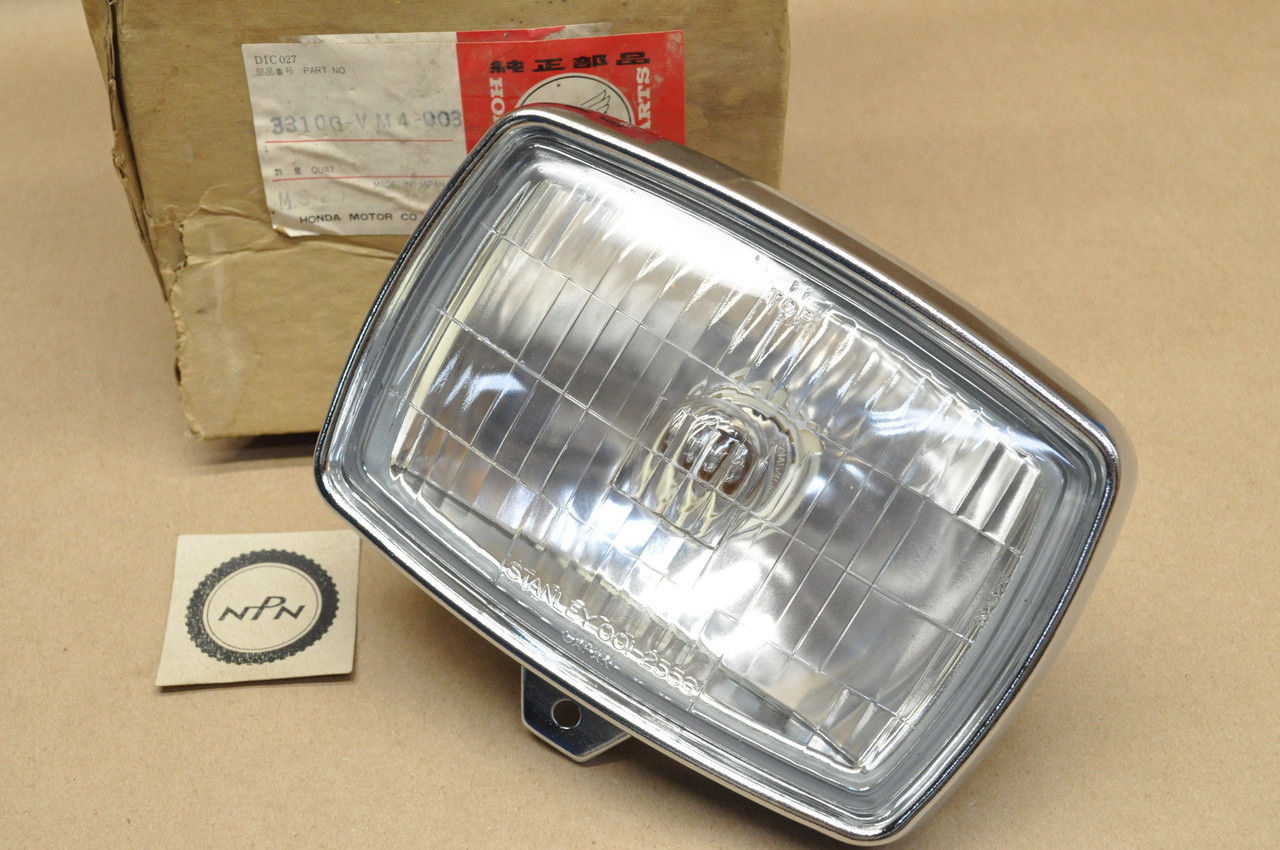 NOS Honda 1981-82 ATC110 1984-85 ATC200 1985 TRX125 Headlight Unit w/ Bezel 33100-VM4-003