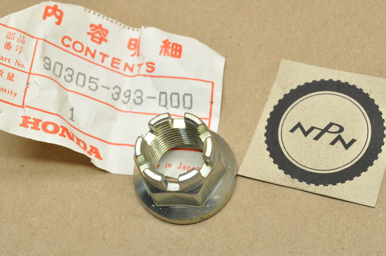NOS Honda CB550 CB650 CB750 CB900 CBX CR250 GL1100 Axle Nut 18mm  90305-393-000